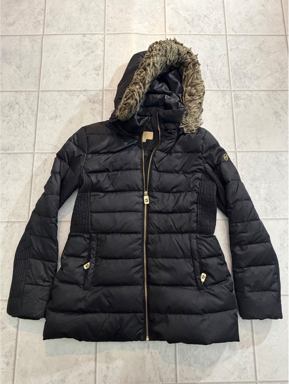 Michael Kors black puffer coat